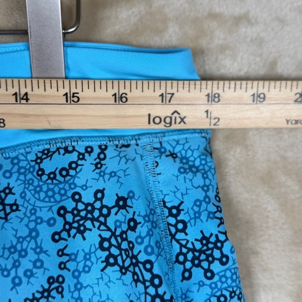 Patagonia Womens Blue Geometric Molecular Print Active Skort Size Large Sporty - Picture 7 of 8